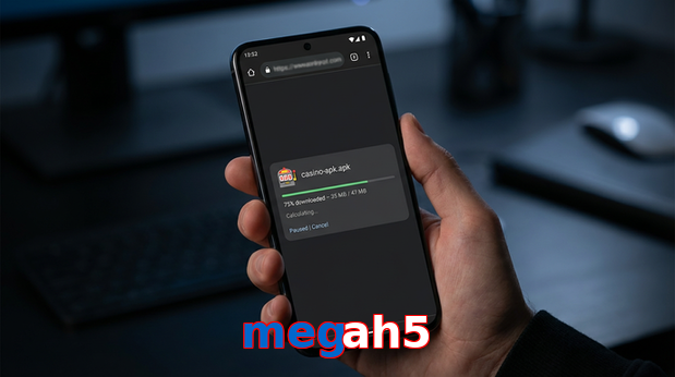 Main screen of Megah5 apk page for PK players